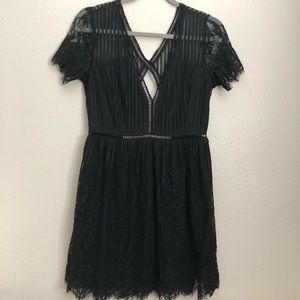 Black mini dress
